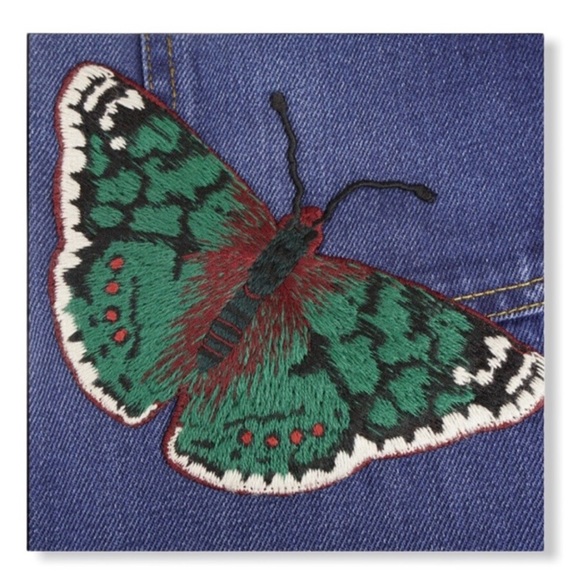 Gucci Embroidered Butterfly Jeans - Picture 4 of 7